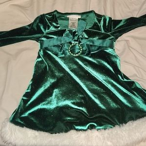 Bonnie baby 24 m green dress